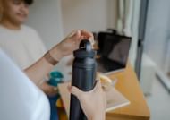 How about a water bottle that detects temperature? Isn't it the coolest of tech gadgets! (Image via Getty)